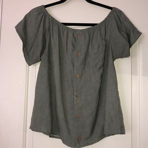 Urban Outfitters off the shoulder top.